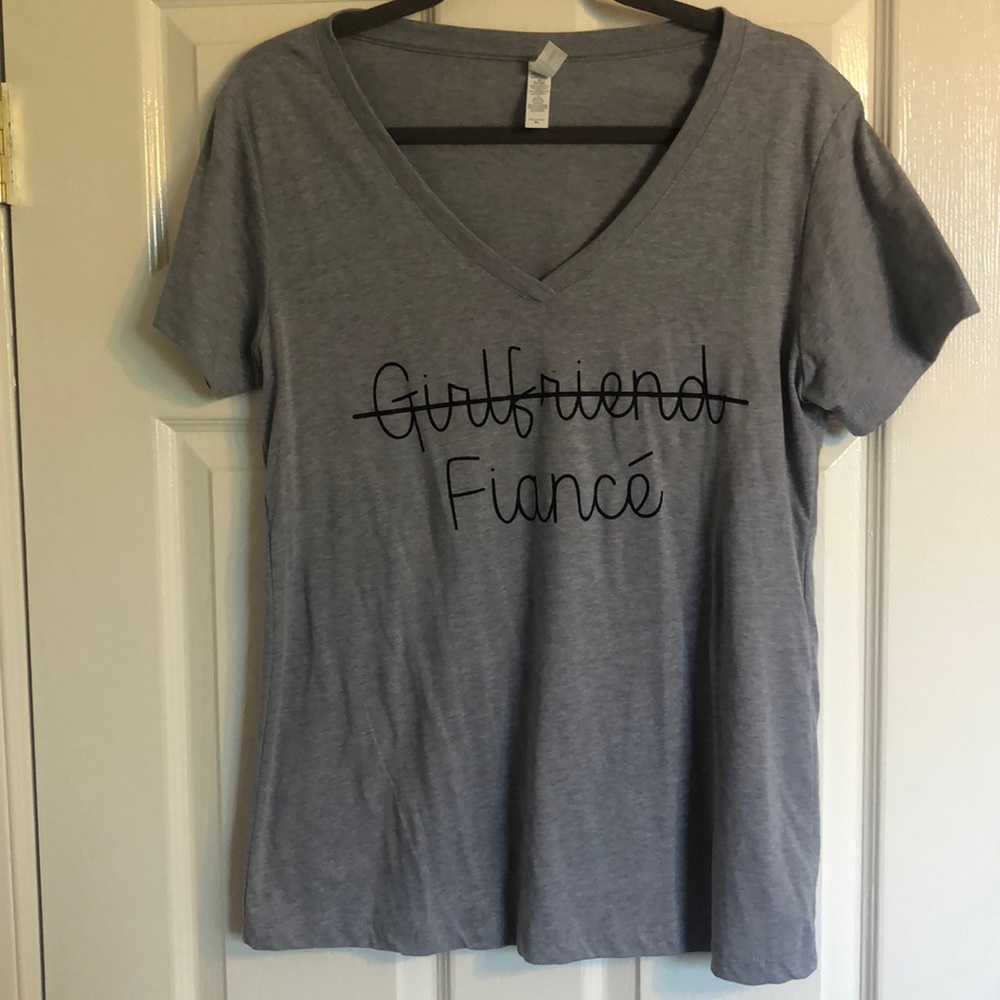 Girlfriend, Fiancé T-Shirt. Perfect for Brides!